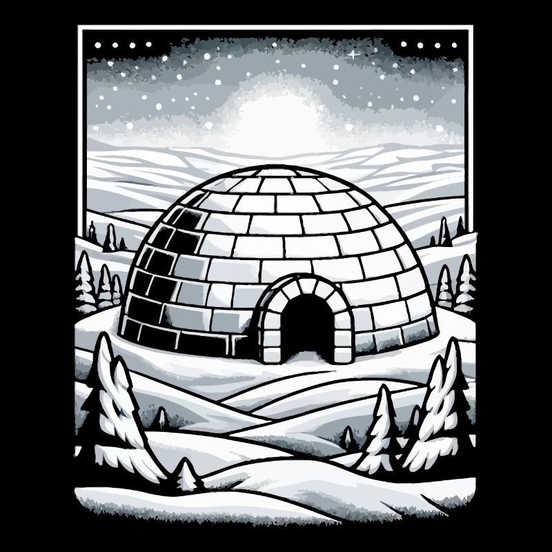 Iglu Eisschnee-Flocke Winter