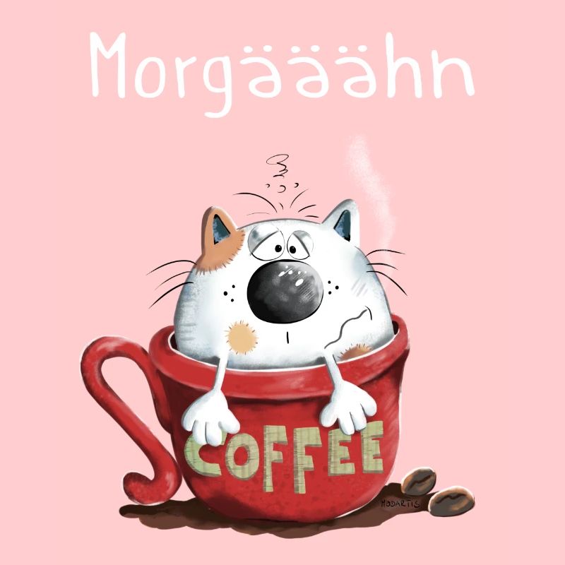Morgähn Kaffee - Katze - Comic