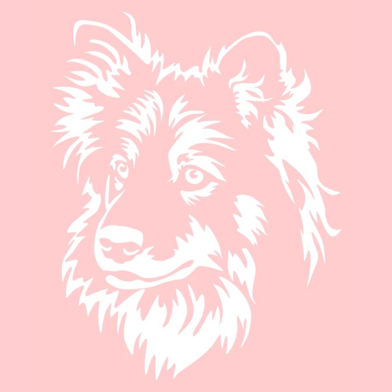 Finnischer Lapphund Kopf "Black Edition"