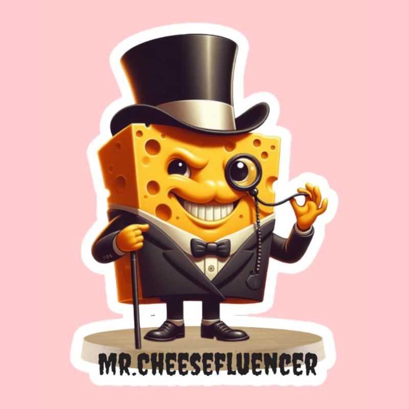 Mr Cheesefluencer Cheese Charm