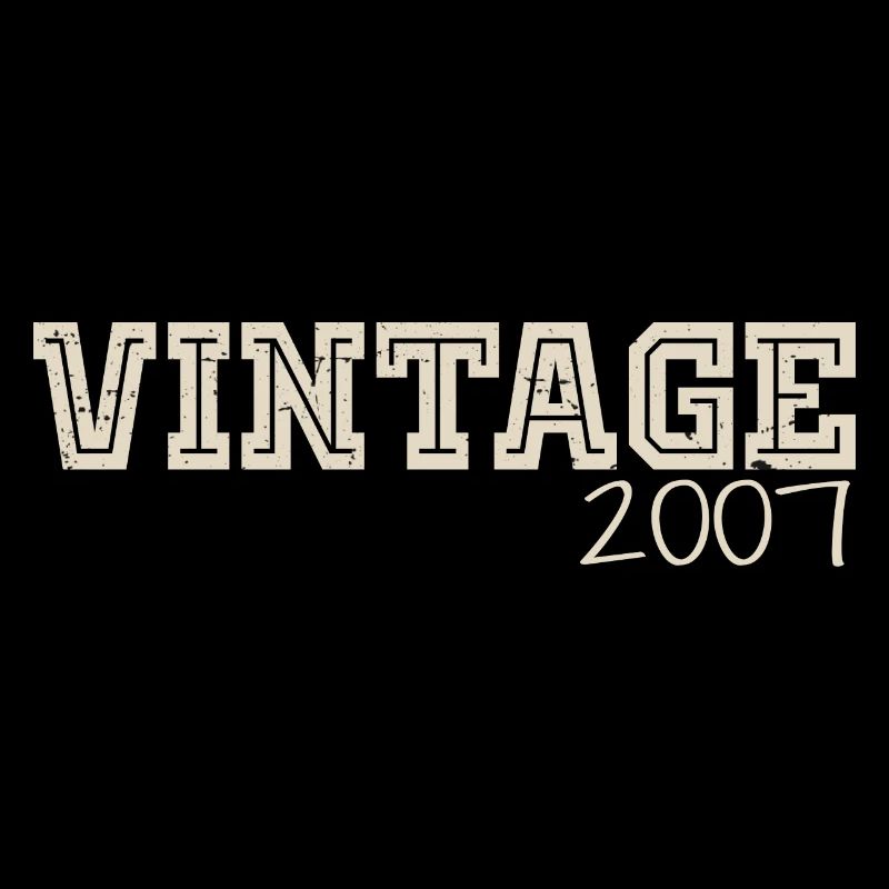 Vintage 2007 Original 2007 Retro 2007 Gift 2007