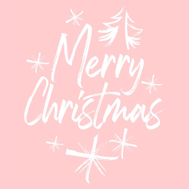 Merry Christmas Graffiti xmas Stars Snow Tree