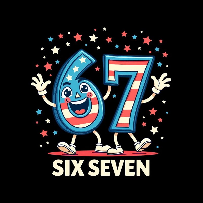 US Flag 67 Memes Six Seven