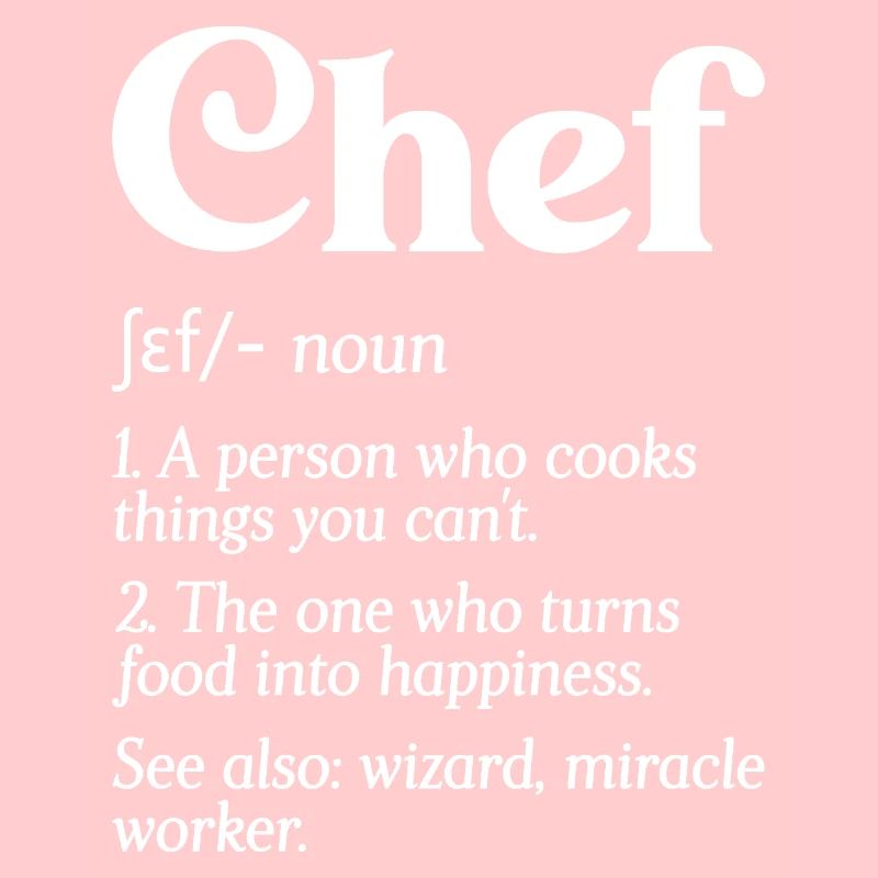 Funny Chef Definition Chefkoch Bäcker Restaurant C