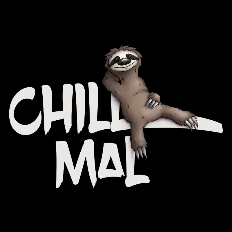 Faultier chill mal lässig abhängen Geschenk