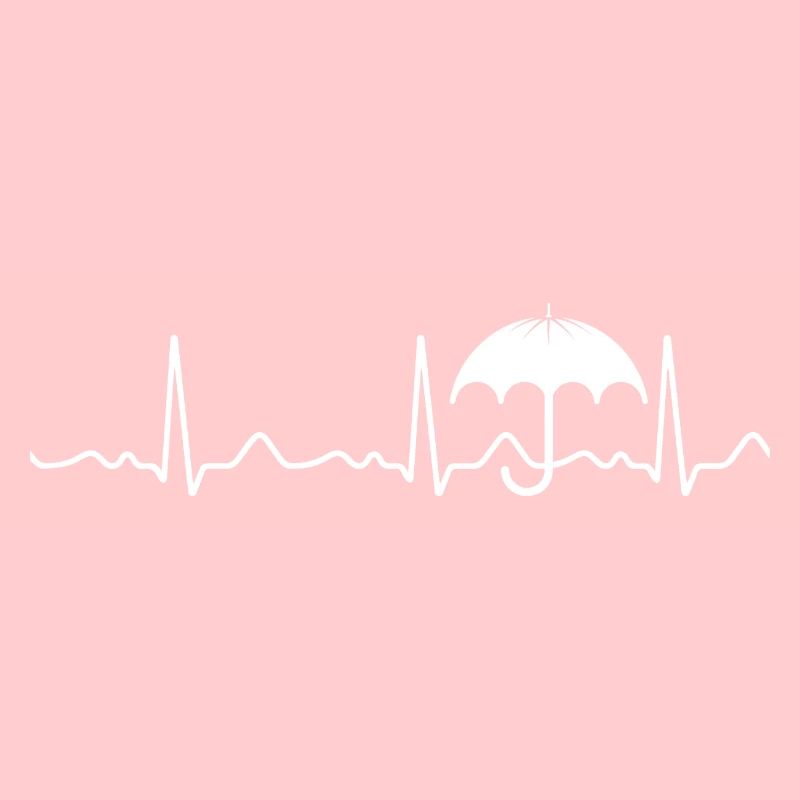 Umbrella - heartbeat, pulse, heart line, ECG