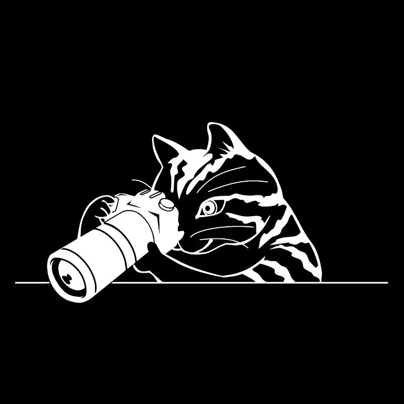 BLANC AVEC PHOTO CAT | IDEE CADEAU