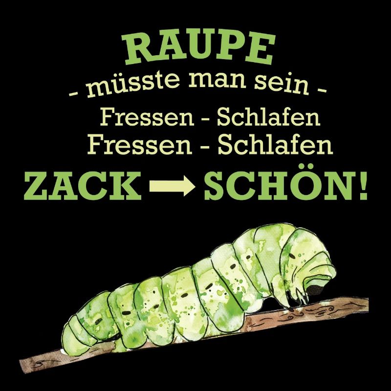 Chenille mangeant des animaux