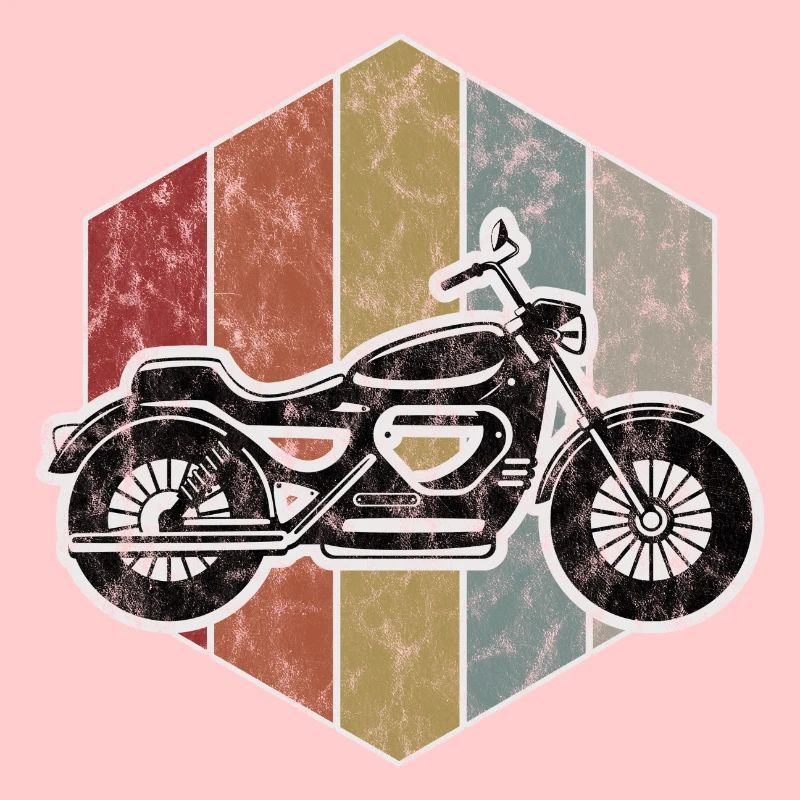 Biker Retro Motorcycle Bobber Motorcyclist Chopper