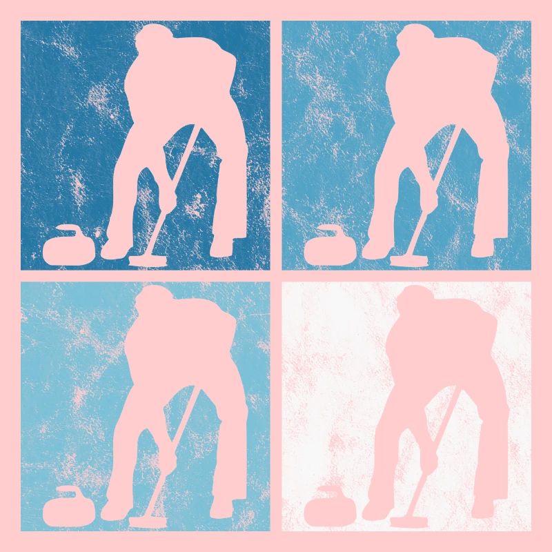 Curling sur glace Curling Retro Cadeau