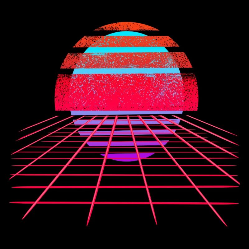 Rétro Wave Sunset Vaporwave