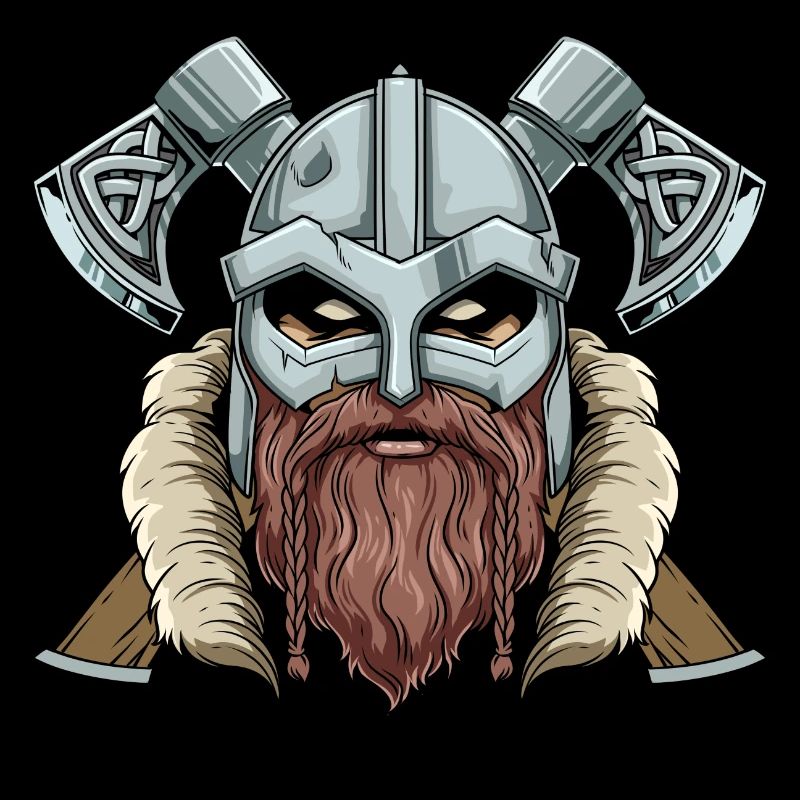 Walhalla Wikinger Kopf - Odin Äxte Nordic