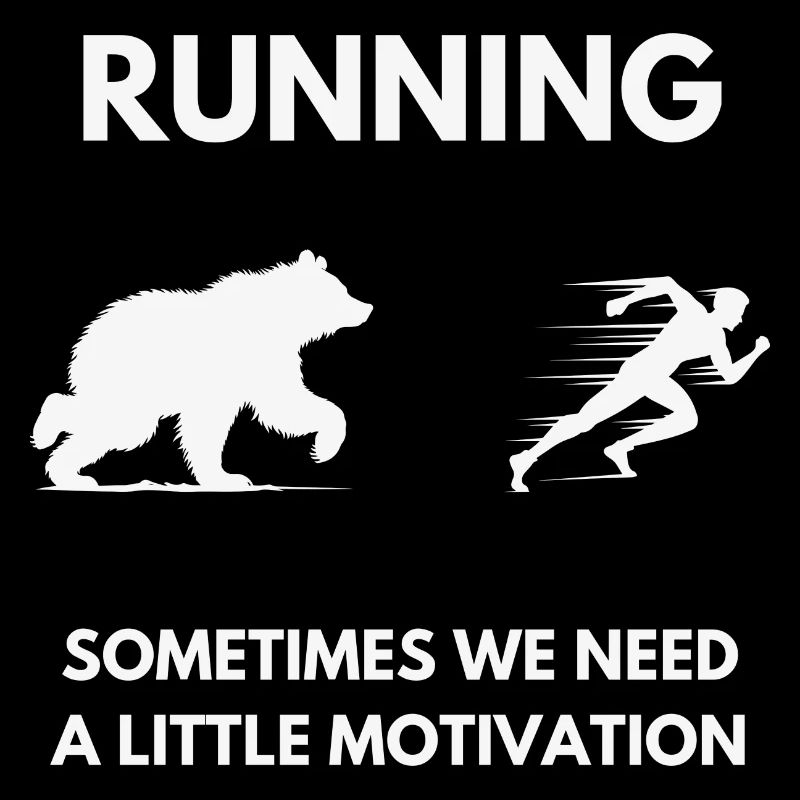 Motivation de course drôle jogging design extérieur