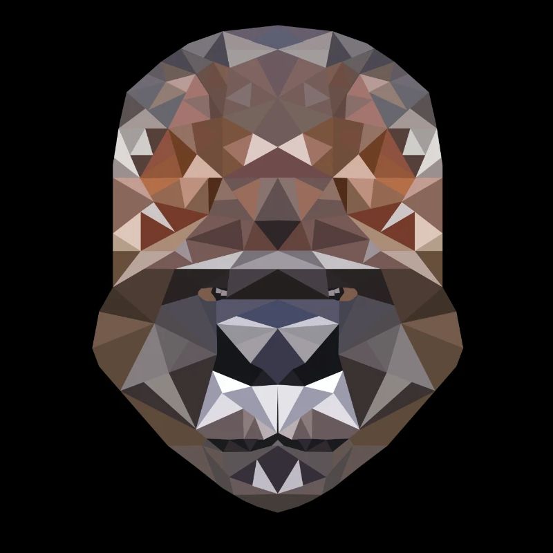 Polygon Design with a Gorilla - Polygonal, Poly