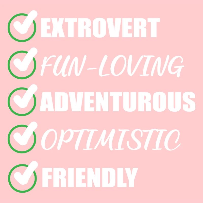 Extrovert funny adventurous person Geschen