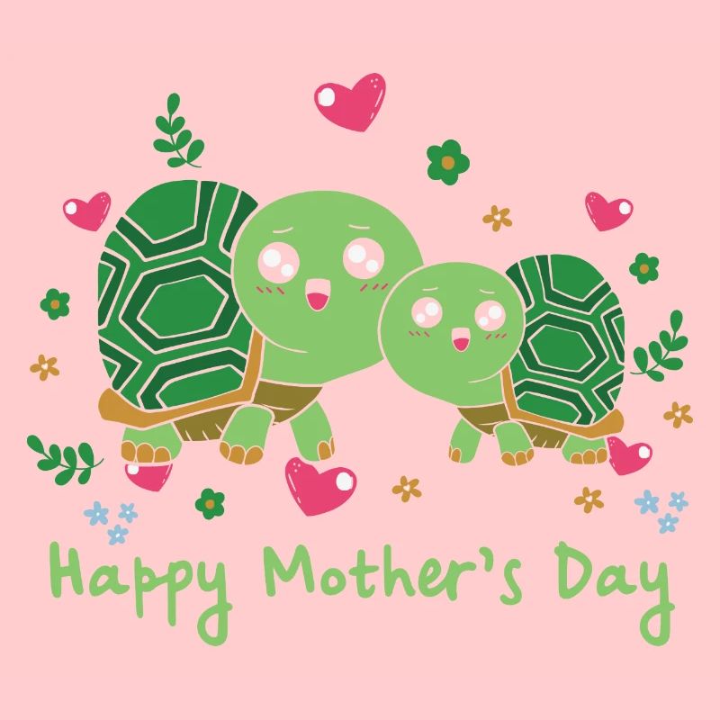 Animal Mom Turtle zum Muttertag