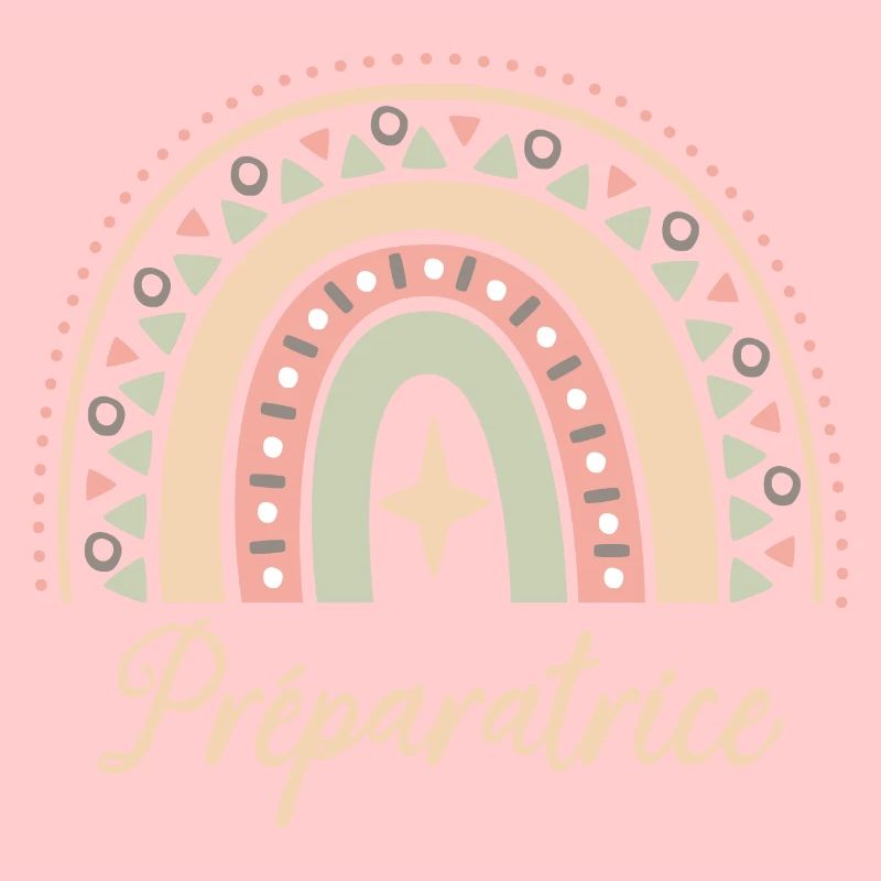 Cadeau Préparatrice. Boho Rainbow préparatrice.