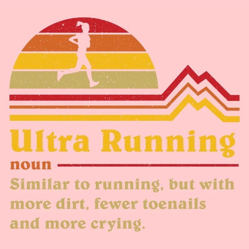 Coureur de trail ultra ultra-course de définition drôle