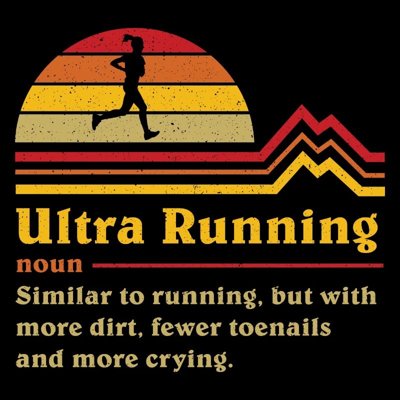 Coureur de trail ultra ultra-course de définition drôle