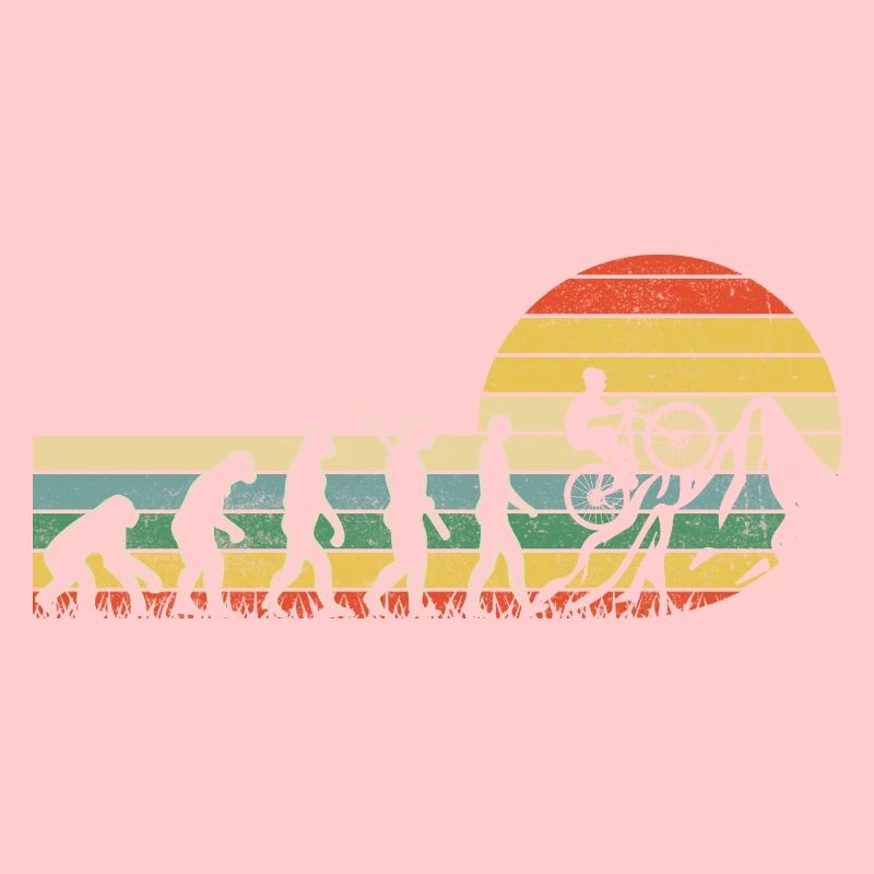 Evolution Mountain Biker Cycling Mountains Nature