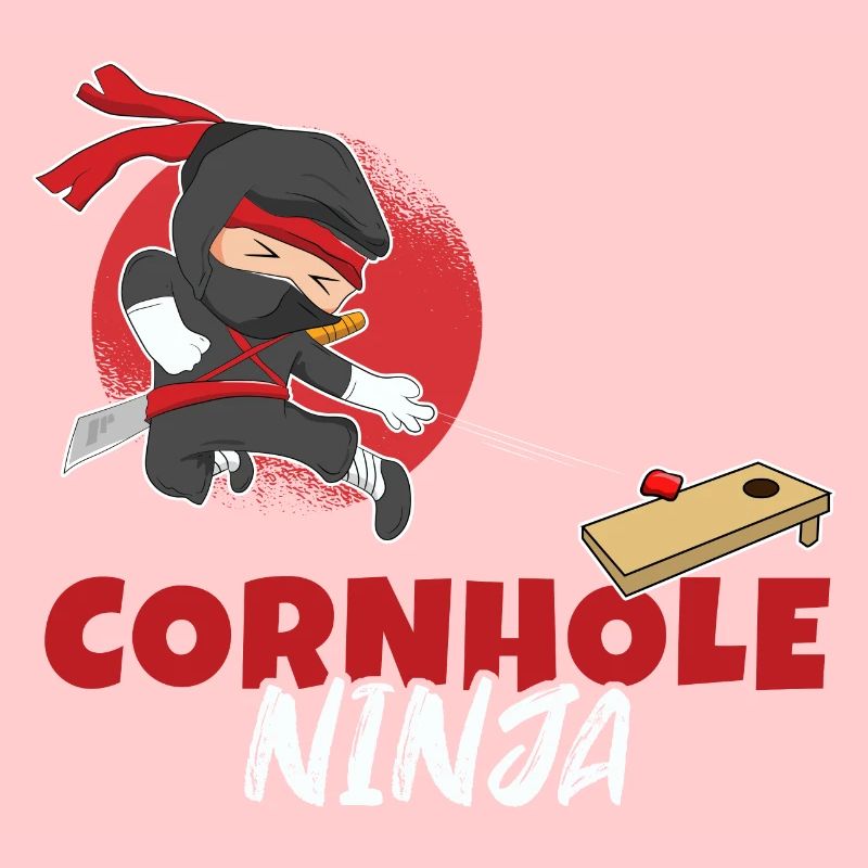 Cornhole Ninja Boy Cornhole