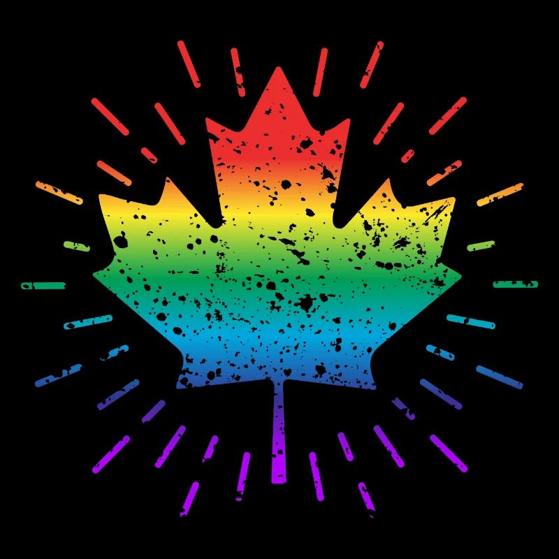 Rainbow Maple Leaf / Canada, Gay, CSD