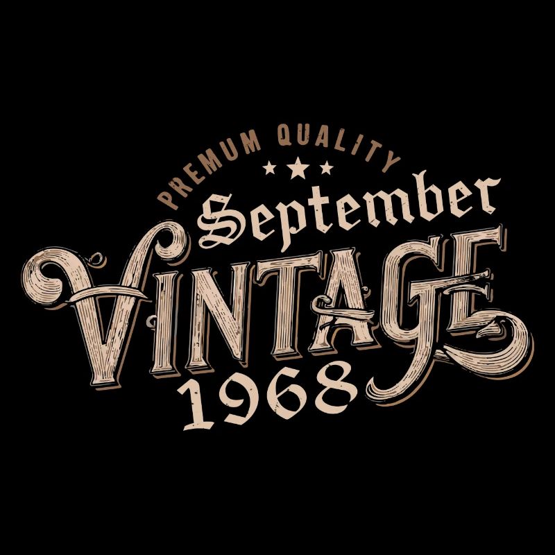 Birthday September 1968 Gift September 1968