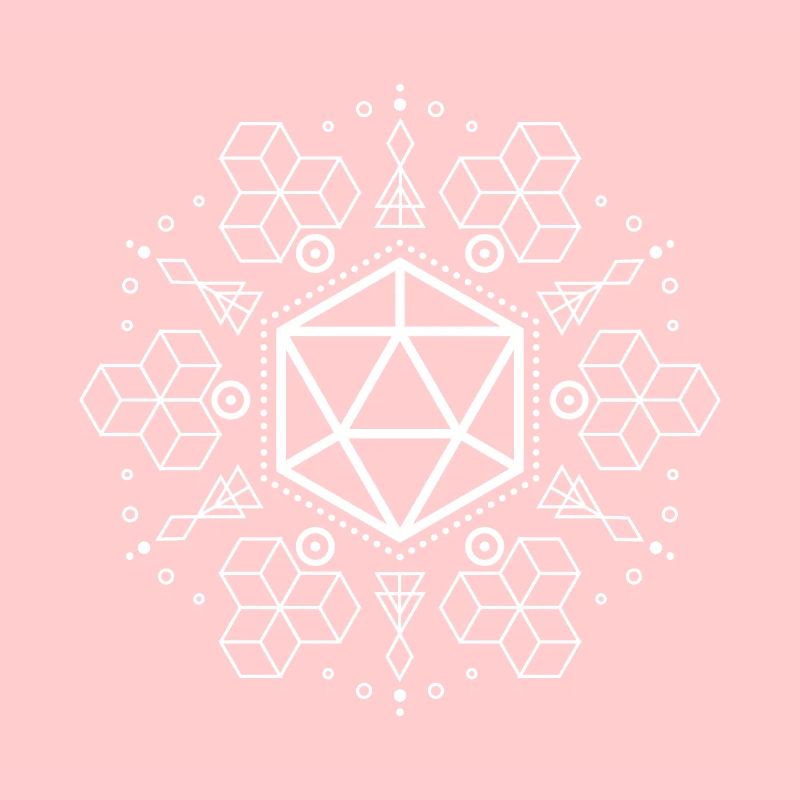 Formes de dés polyédriques géométriques D20