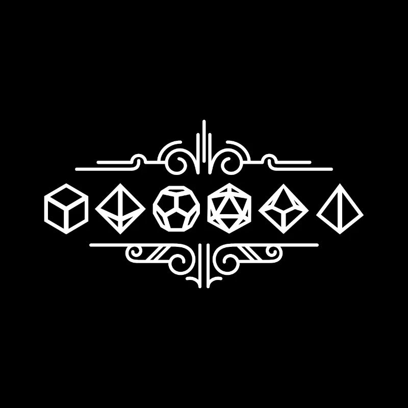 Deko Polyedrische Würfel Set Vintage Tabletop RPG