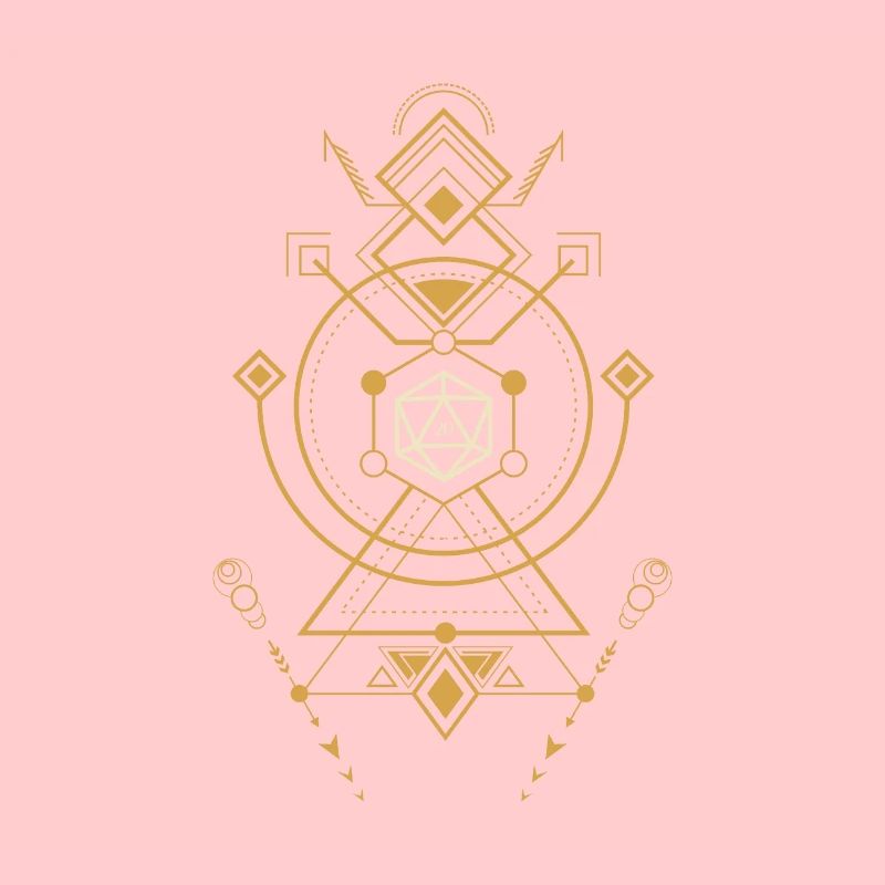 Esoteric Polyhedral D20 Dice of the Wizard