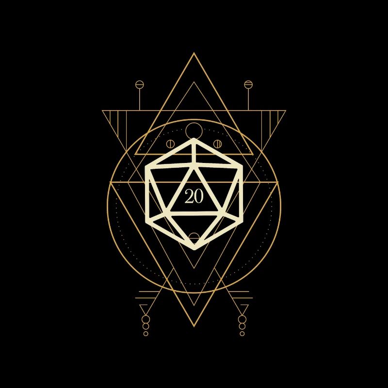 Esoteric Polyhedral D20 Dice Tabletop Rogue