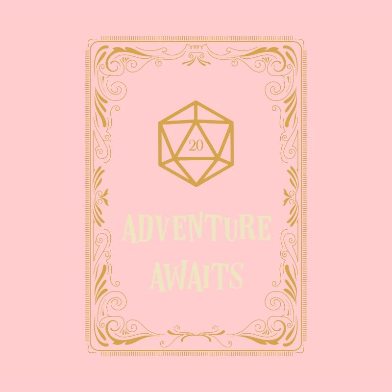 L’aventure attend Polyhedral D20 Dice Tabletop RPG