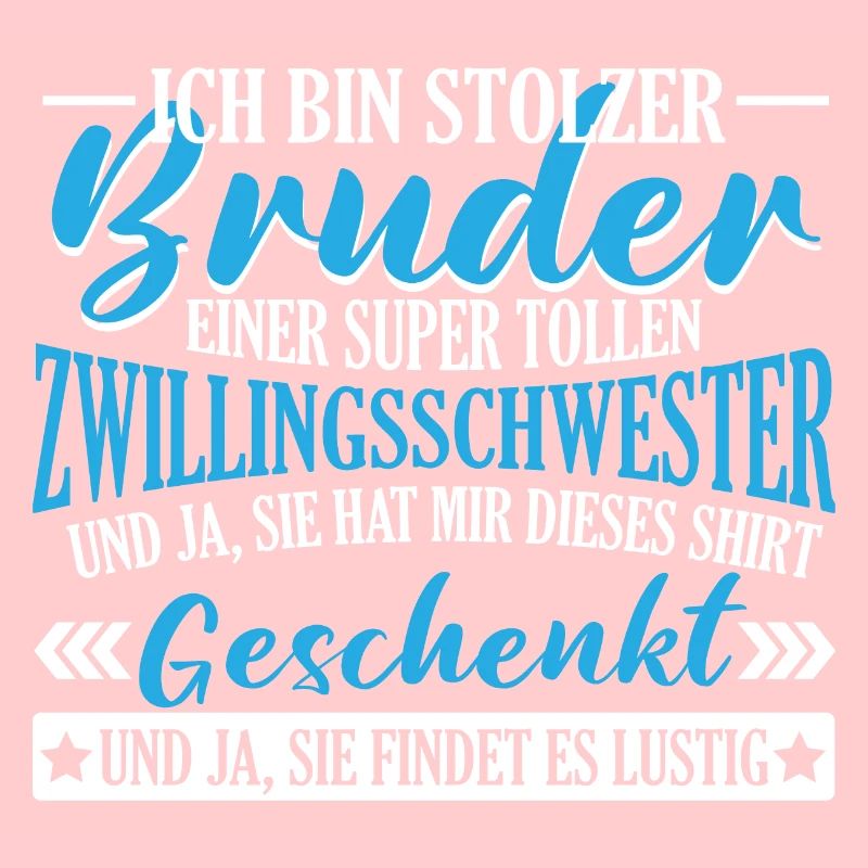 Zwillingsbruder stolzer Bruder
