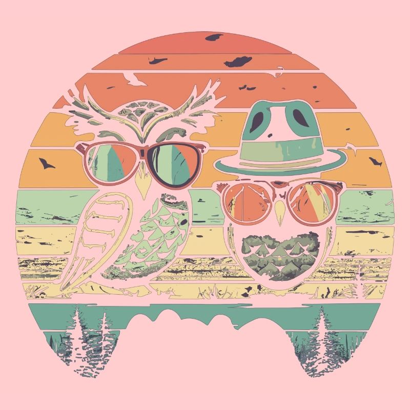 Eule Retro vintage
