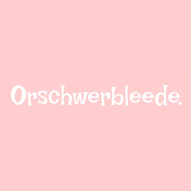 Orschwerbleede Saxon Saxon dialect Ossi