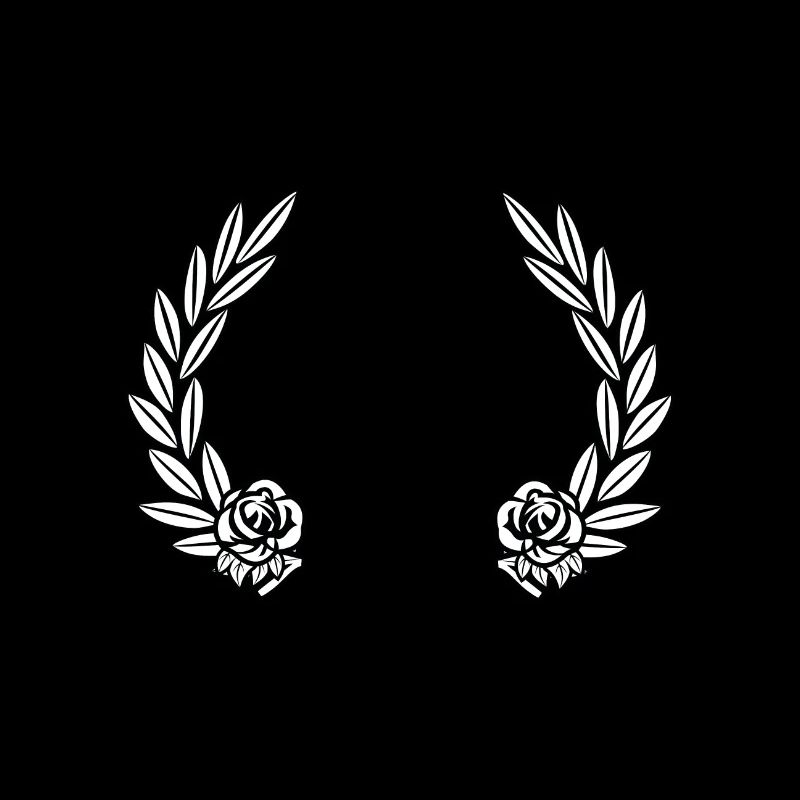 Lorbeerkranz mit Rosen