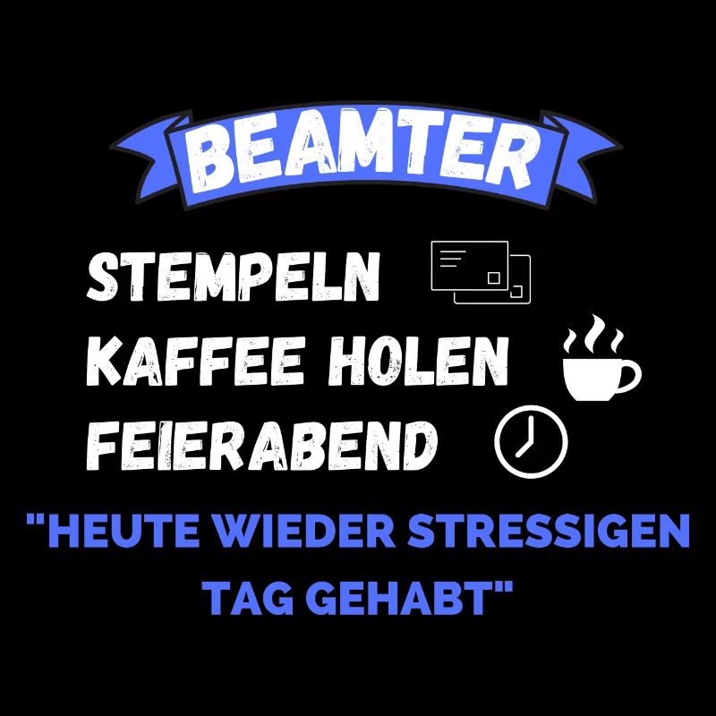 Beamter Kaffe Beamtenmikado Stempeln