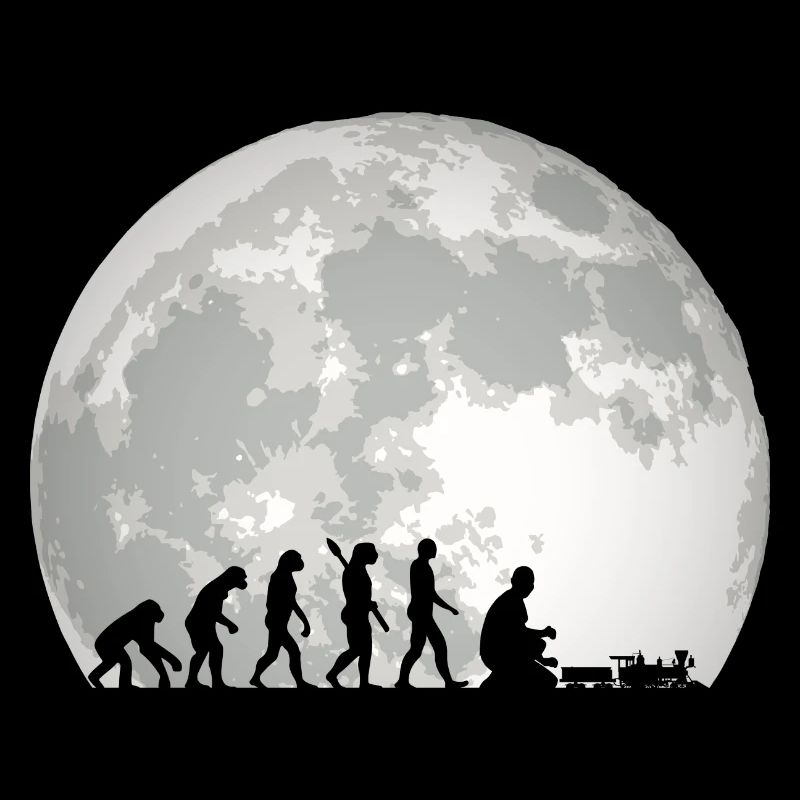 Evolution of Human Train Model Railway