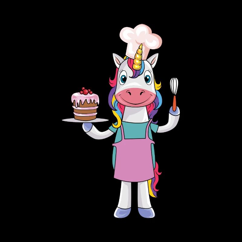 Funny cake baking cookin unicorn gift