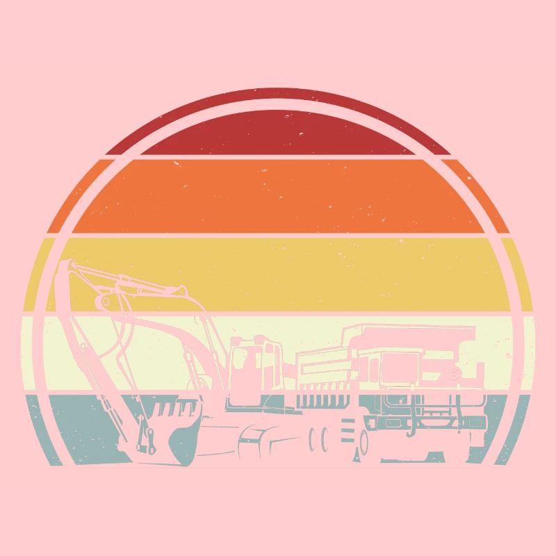 Excavator construction site