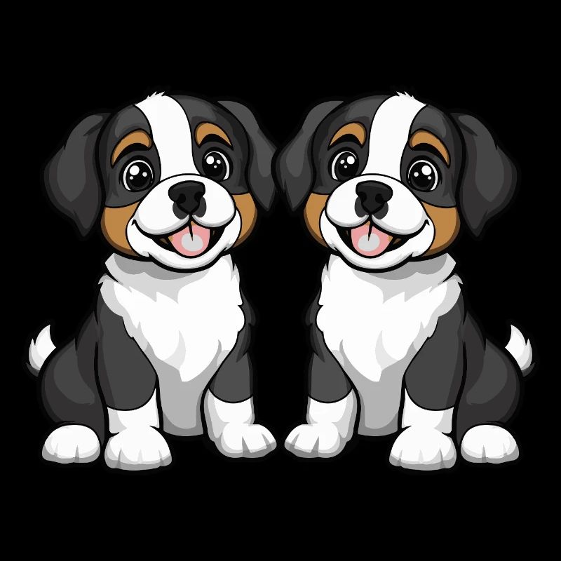 Bande dessinée de chien Saint-Bernard