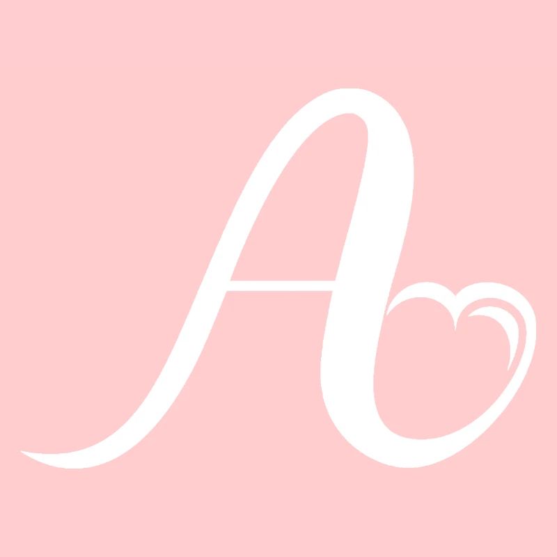 Herz Buchstabe A