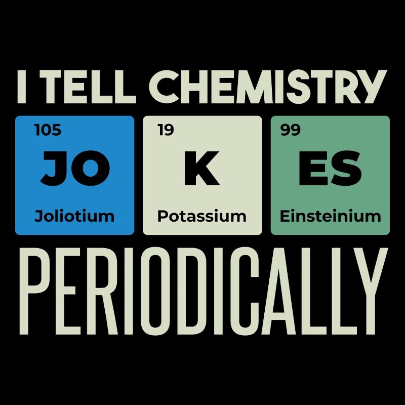 Je raconte des blagues de chimie