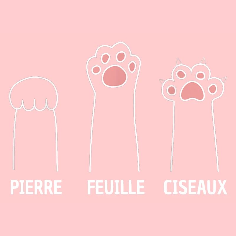 Pierre Feuille Ciseaux - Jeu de Main Patte De Chat