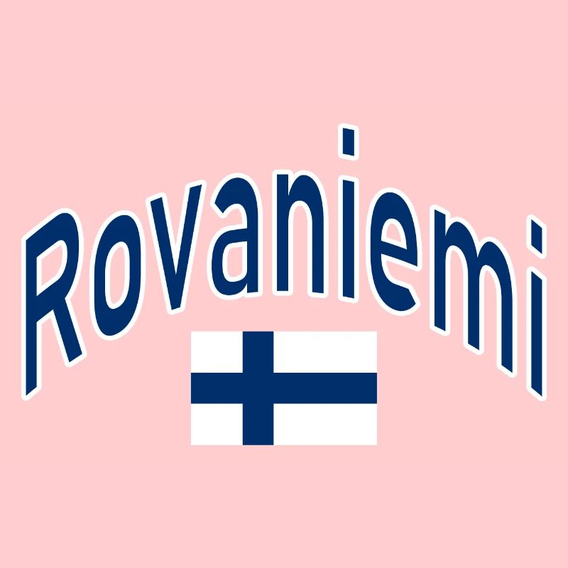 Drapeau finlandais de Rovaniemi