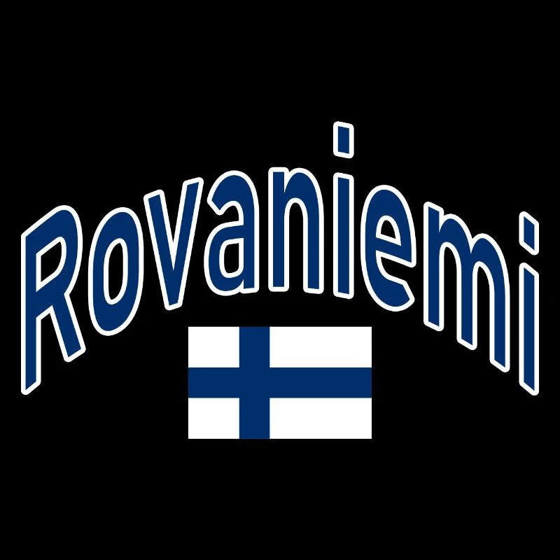 Drapeau finlandais de Rovaniemi