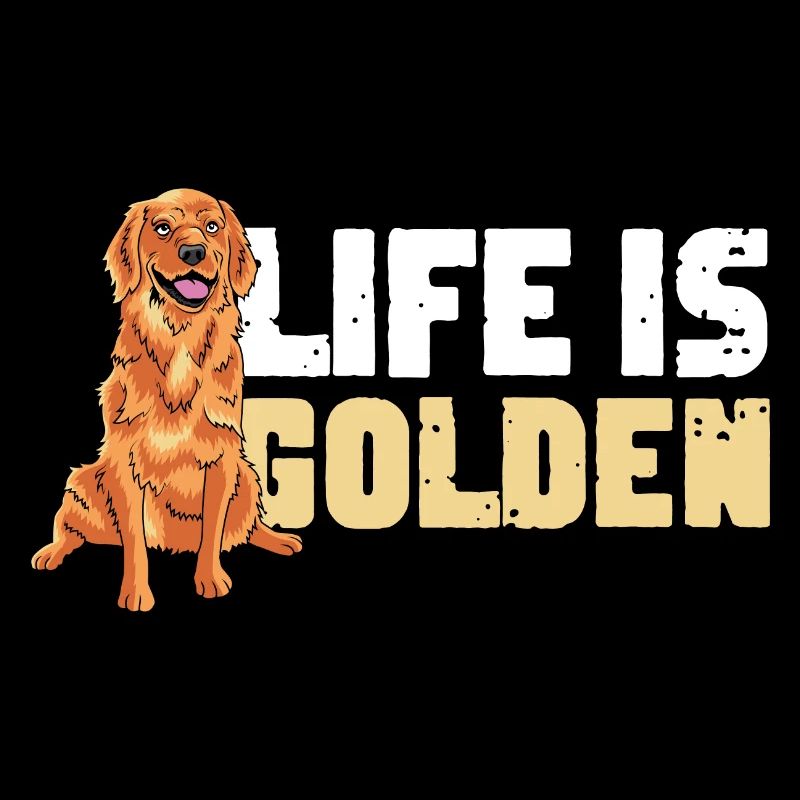 Das Leben ist golden Hund Elternteil. Gift