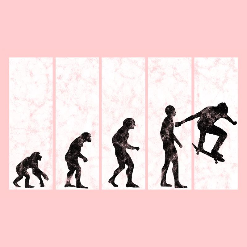 Skateboarder Skateboard Skater Skate Evolution