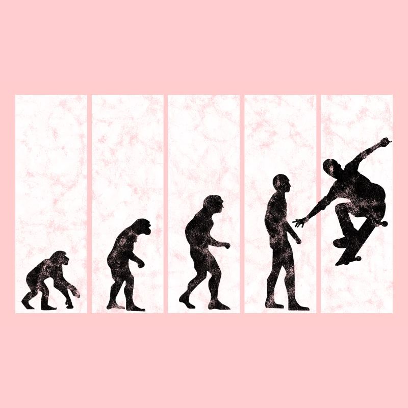 Skateboarder Skateboard Skater Evolution Skateing