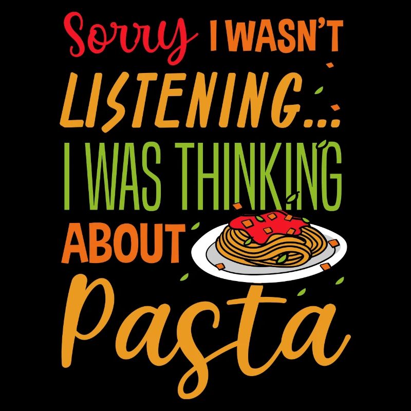 Denken Sie an Pasta Spaghetti Chef Italienisches